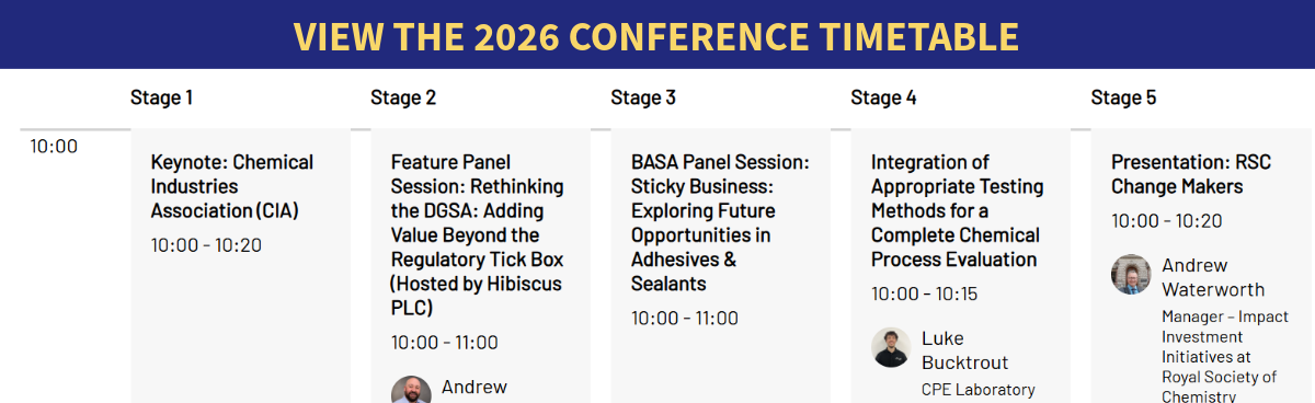 View the UK leading chemicals conference and speaker agenda at CHEMUK