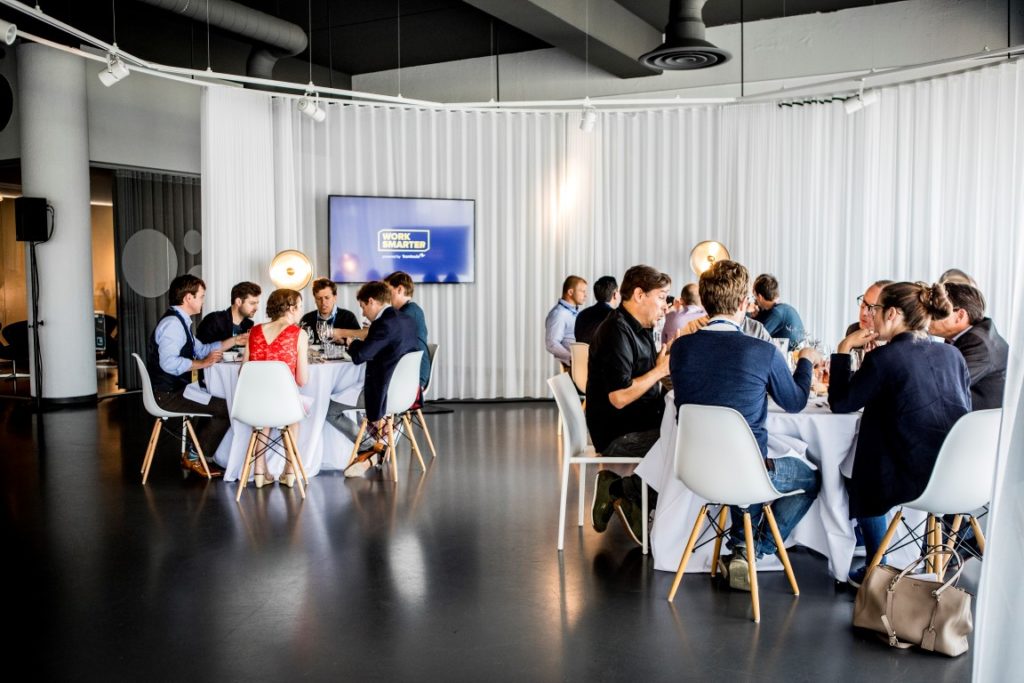 People meeting at the Flanders Expo Meeting Centre