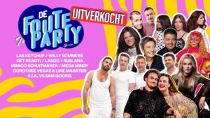 Affiche De Foute Party 2024 avec les artistes.