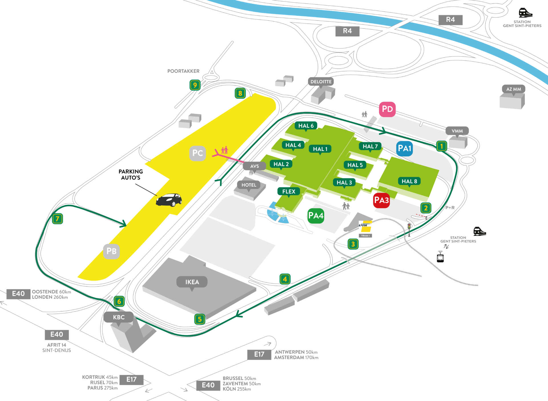 plan flandersexpo fouteparty auto parking 1