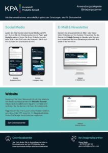 KPA Übersicht Marketingtools