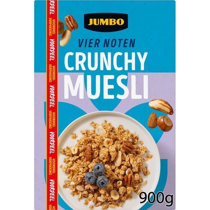 Jumbo Vier Noten Crunchy Muesli verpakking van 900 gram