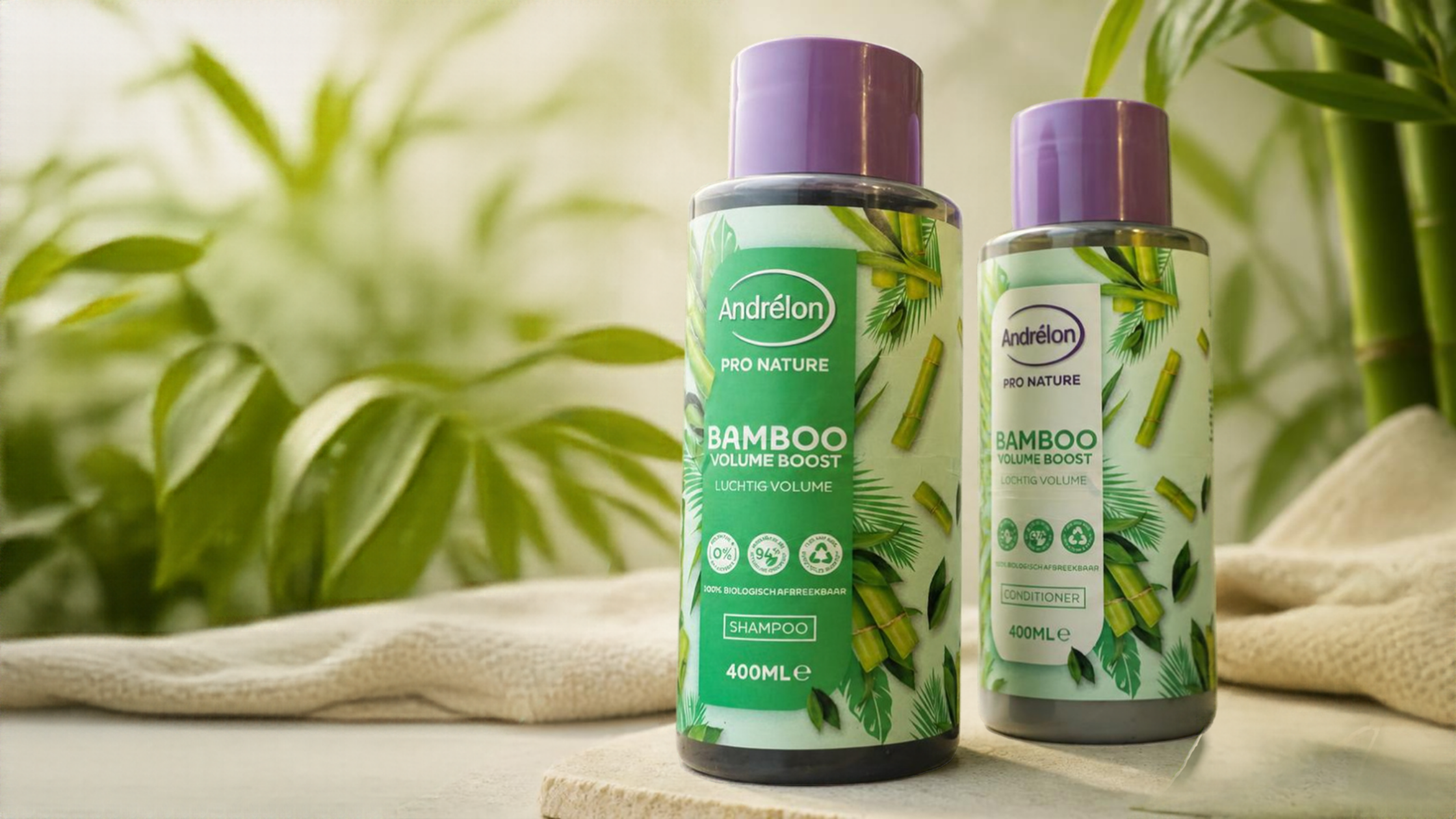 Andr&eacute;lon Pro Nature Bamboo Volume Boost shampoo en conditioner
