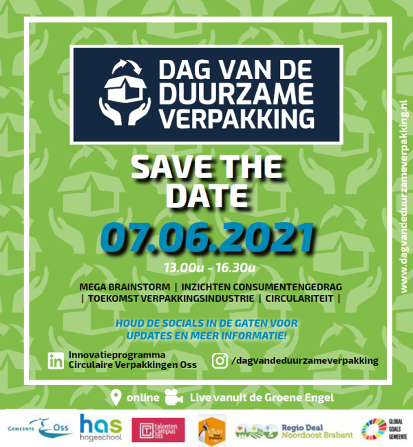 Save the date duurzame verpakking 7-6-21