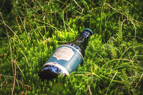 Chimay in het gras
