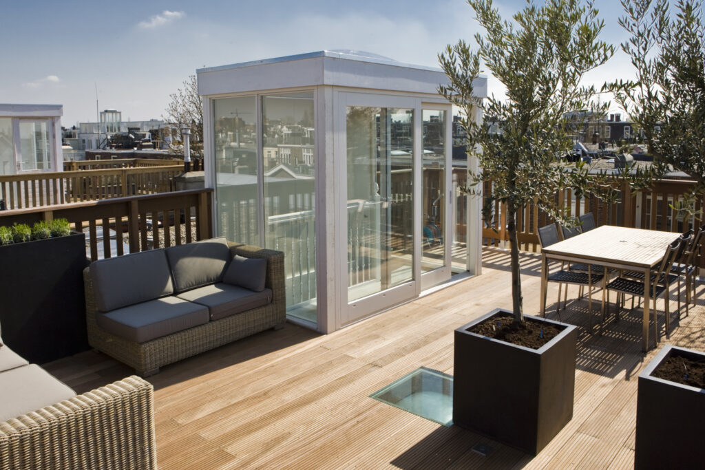 Houten dakterras