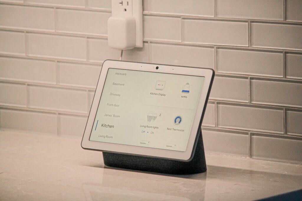 Tablet met smarthome applicatie