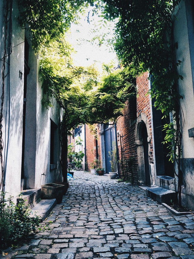 geveltuin in een straat