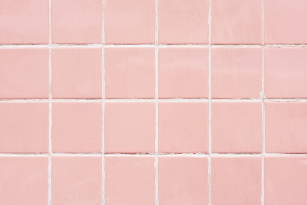 roze tegels