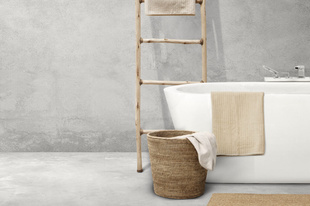 Badkamer met beton