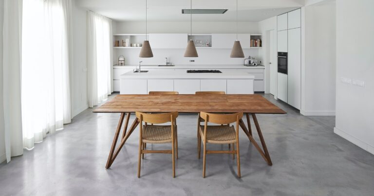 troffelvloer in keuken