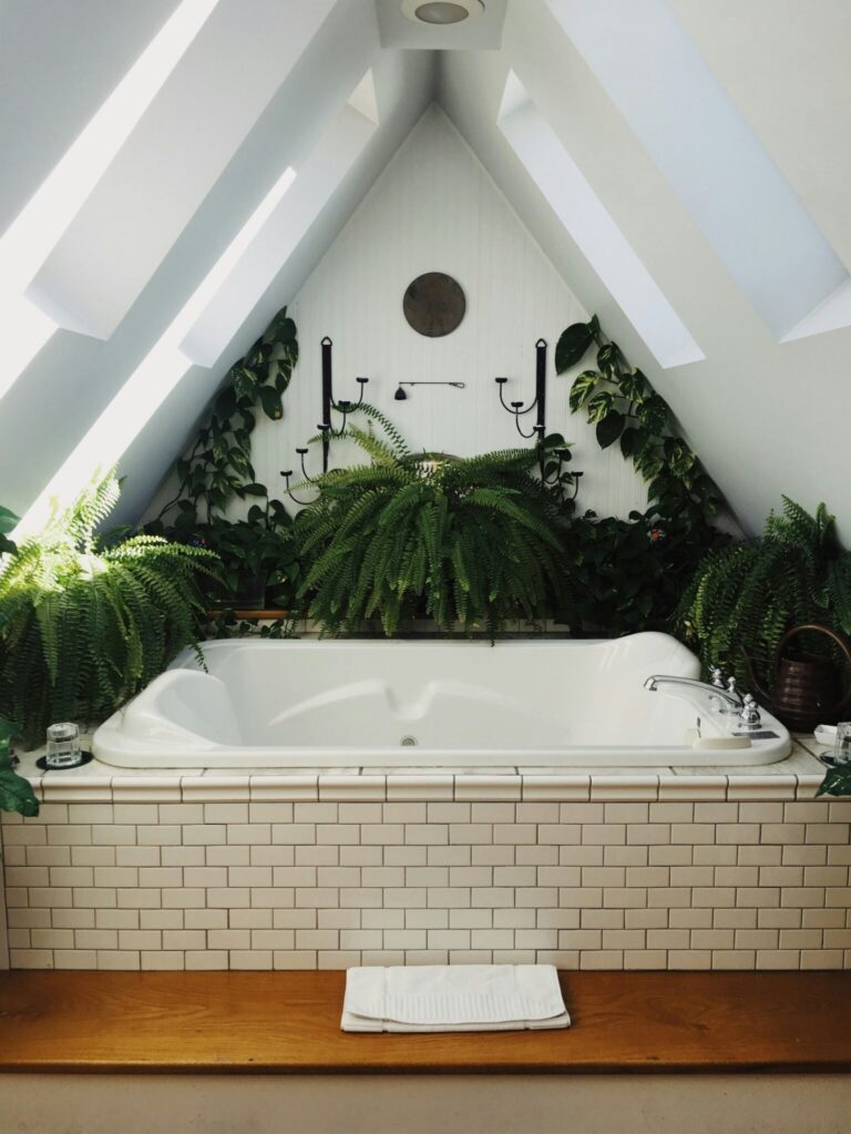 Bad met planten