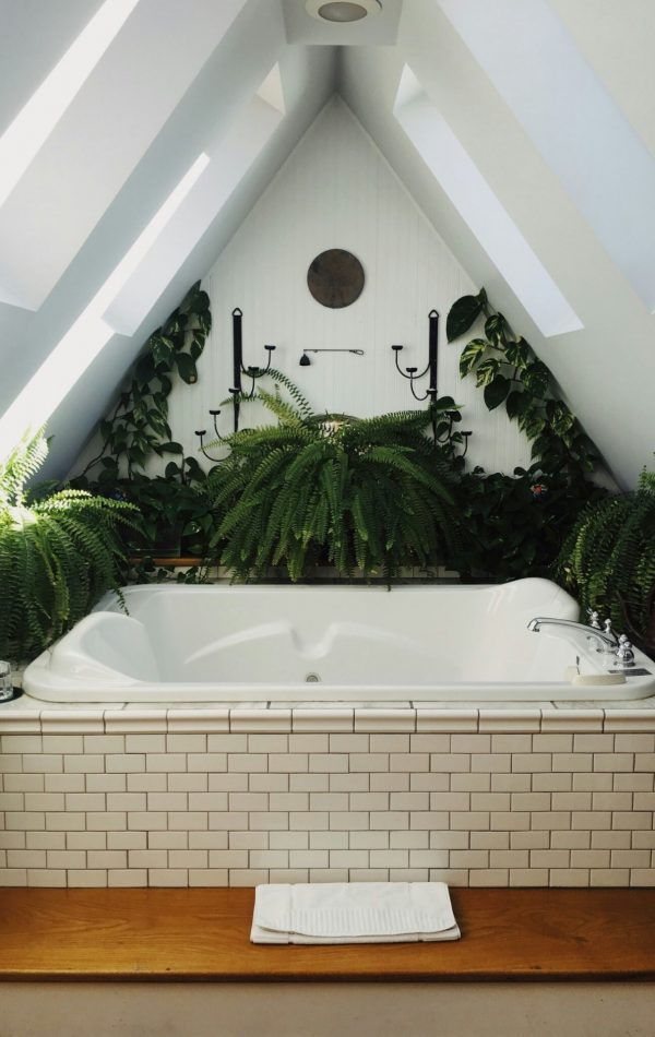 Bad met planten
