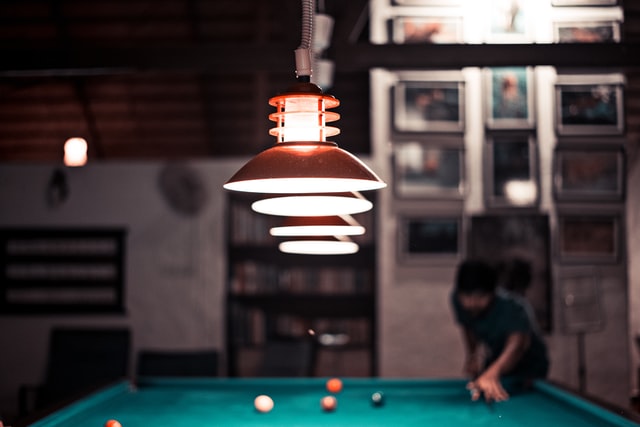 biljarttafel in mancave