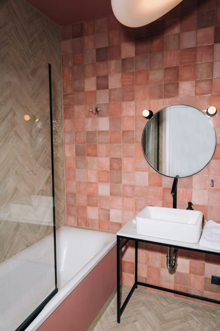Roze badkamer