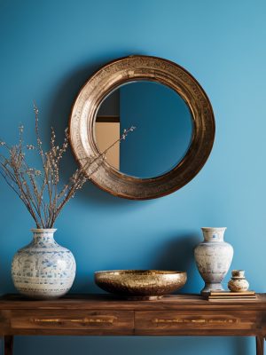 Blauw met goud