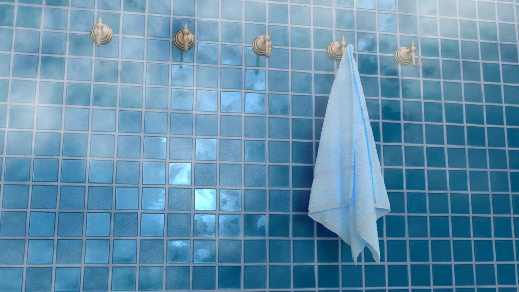 Blauwe tegels