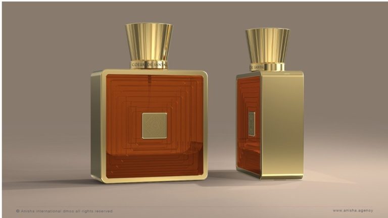 Coeur de santal bottle set (the amber brown bottle with gold badge)