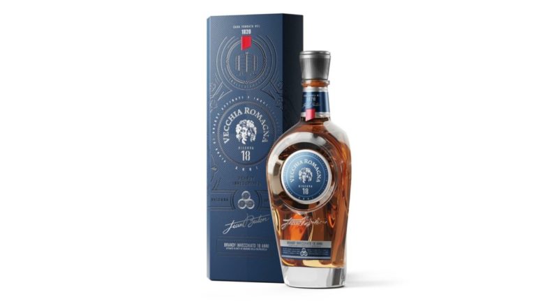Il packaging incredibile realizzato da Pozzoli per Vecchia Romagna Riserva 18 Anni