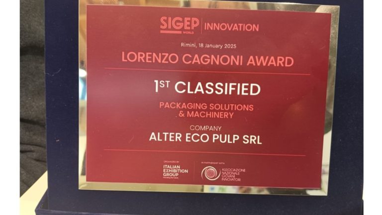 Alter Eco triumphs at SIGEP 2025 the International Exibition of ice cream industry  with the “Isotta” isothermal container Winner of the Lorenzo Cagnoni Award for Packaging Solutions & Machinery