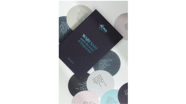 WABI-SABI Collection, a new aesthetics for 100% recycled papers