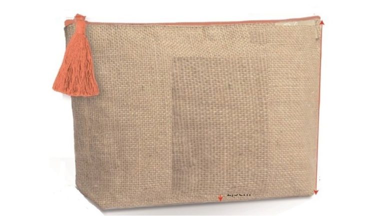Jute Cosmetic Pouch