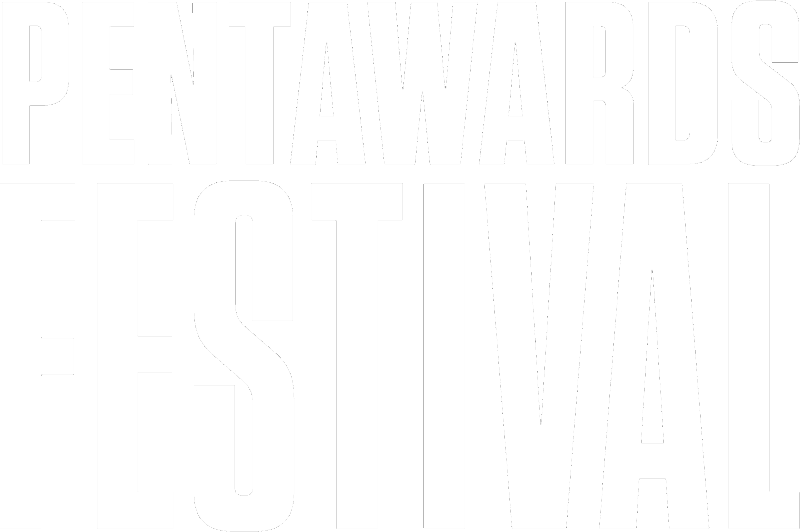 Pentawards logo white