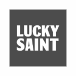 Lucky Saint B&W logo