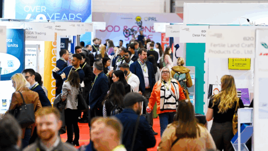 Busy aisles at London Packaging Week