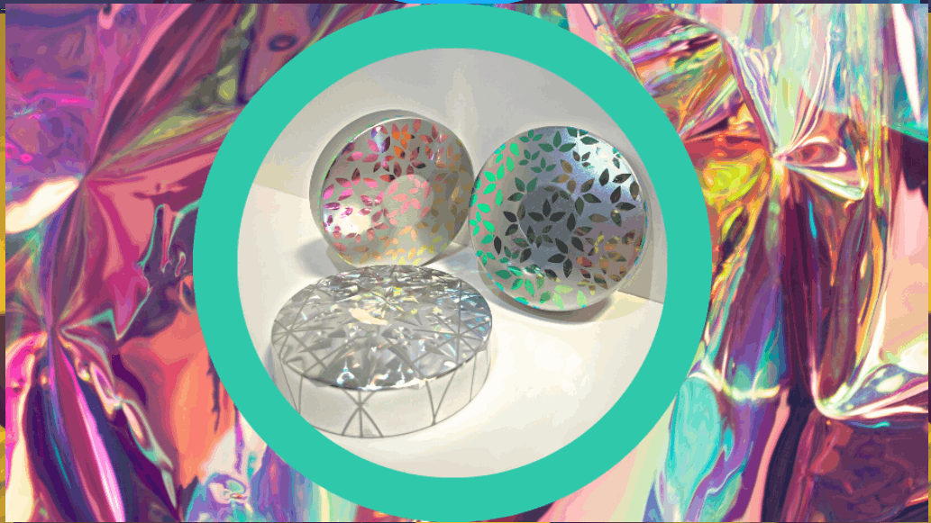 Hot stamping with holographic effects