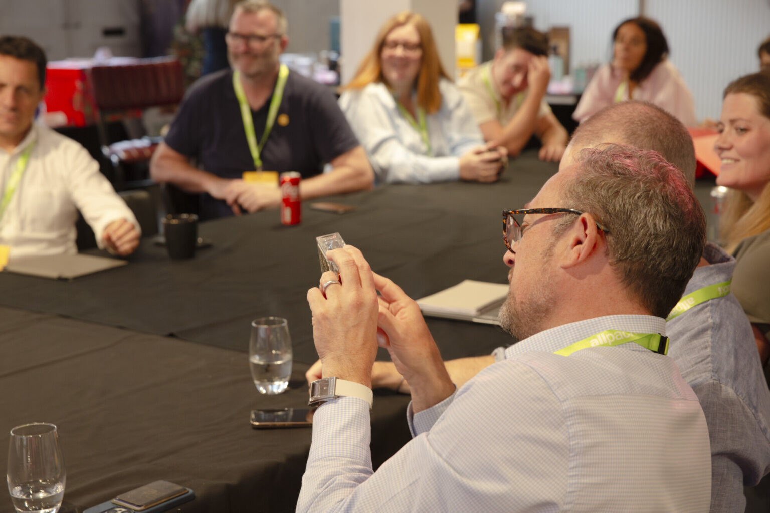 London Packaging Week Innovation Awards Judges discussing a product