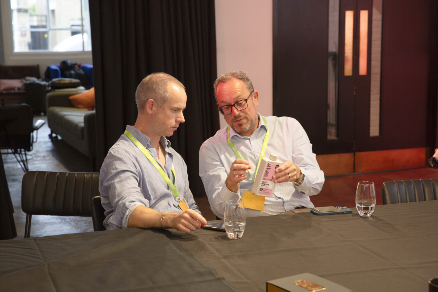 London Packaging Week Innovation Awards Judges discussing a product