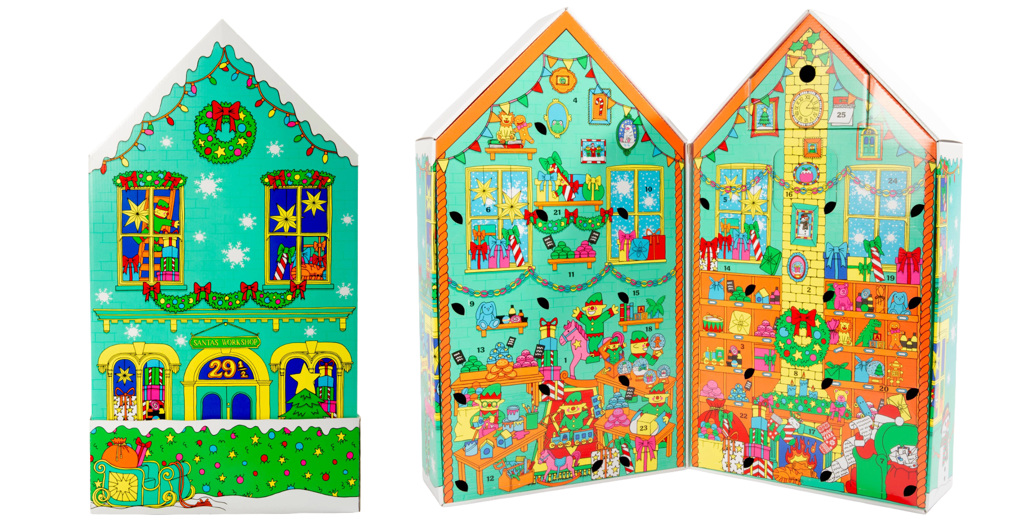 Lush offers refillable calendars made from recycled board fibres, encouraging consumers to “reuse, regift, or recycle.”