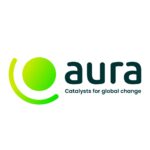 A logo depicting the branding of Aura who are sponsoring the show