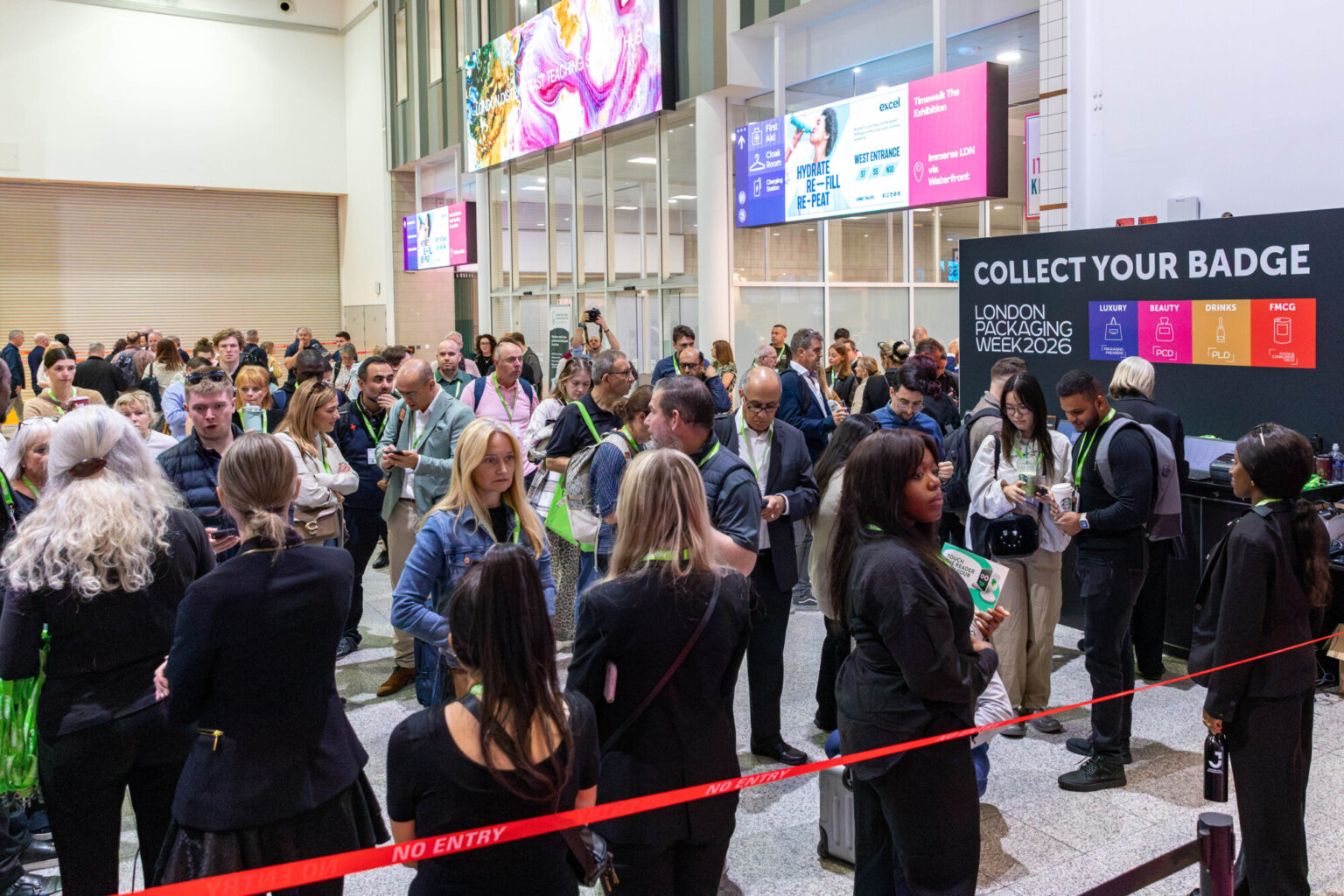 registration area at london packaging week