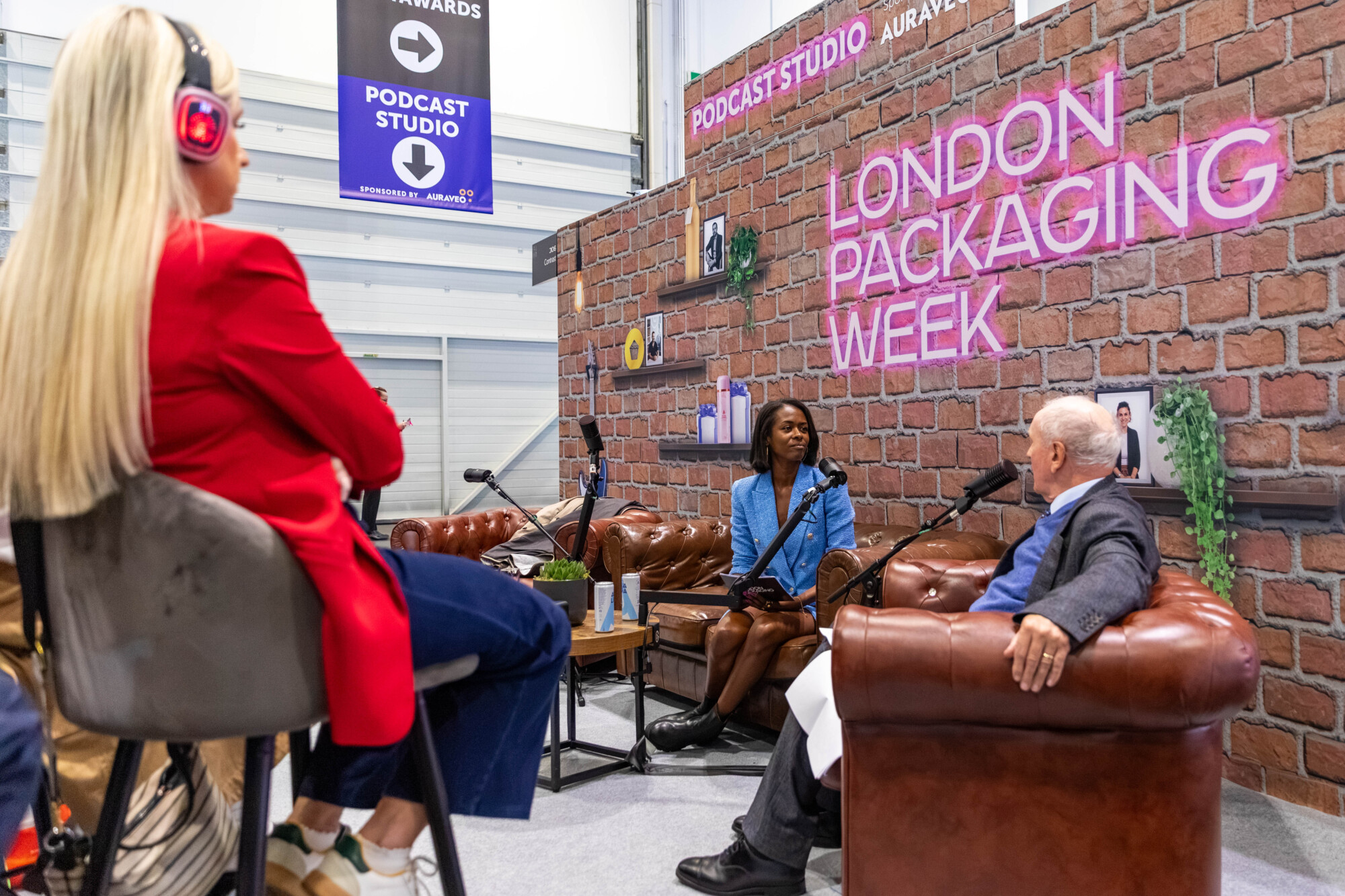 Podcast studio at London Packaging Week