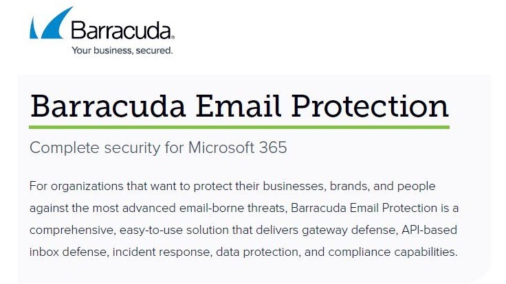 BARRACUDA  email Protection