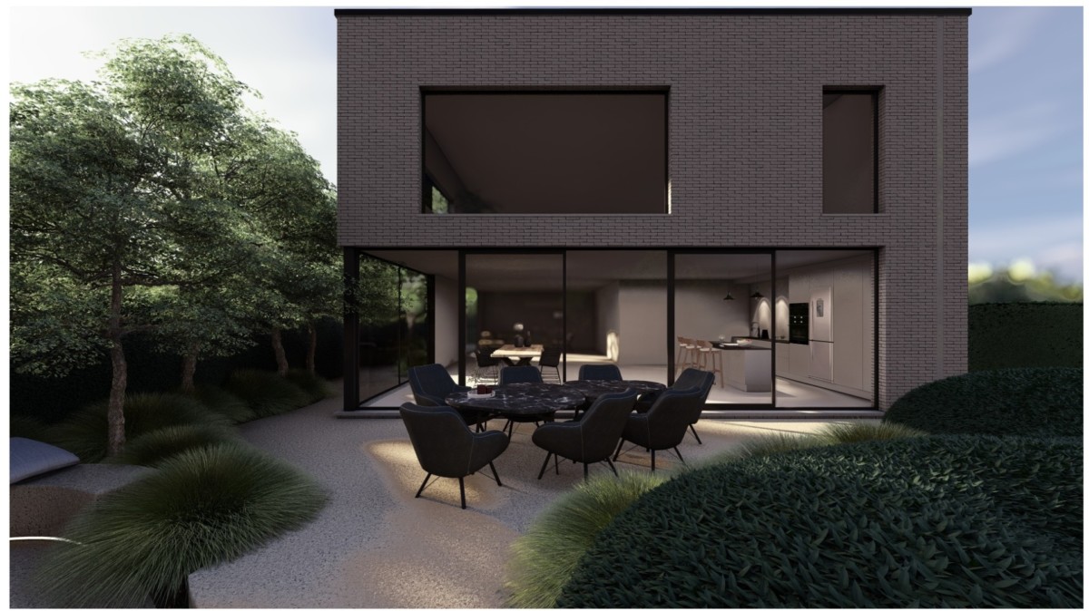 3D visualisatie terras en woning