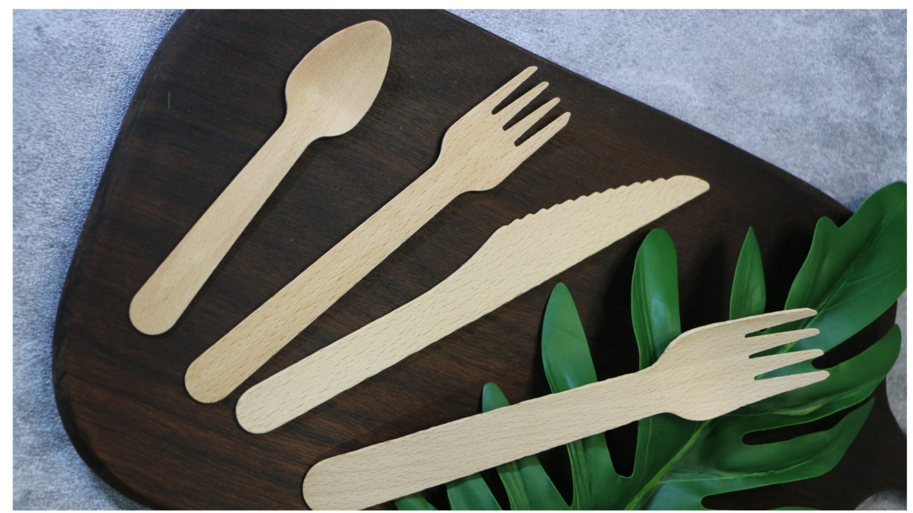 Beech wood cutlery