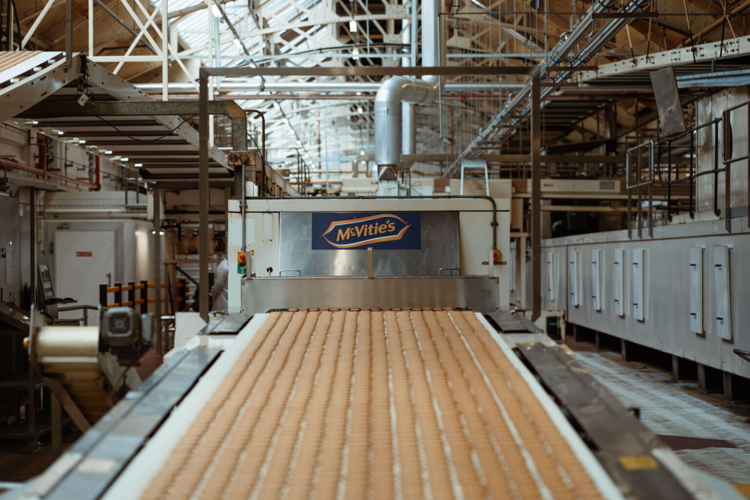 McVitie's factory machine. pladis, creators of McVitie's and Jacob's, has announced a £68 million upgrade of its UK bakeries