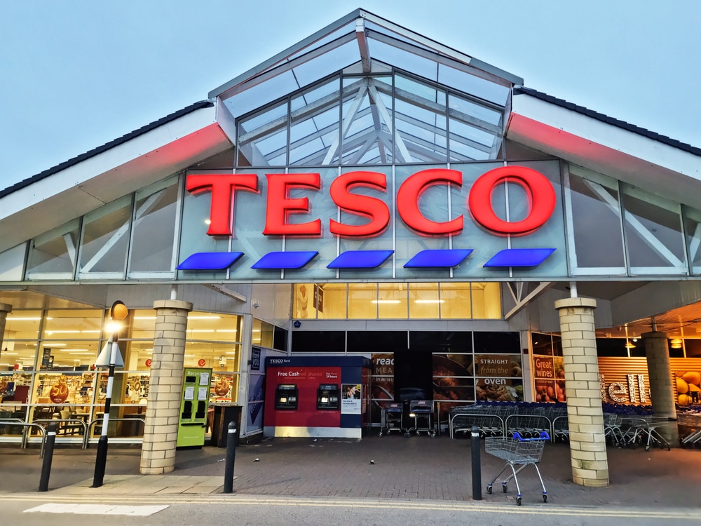 A Tesco store. Tesco is amongst the grocers targeting packaging reduction through prefill