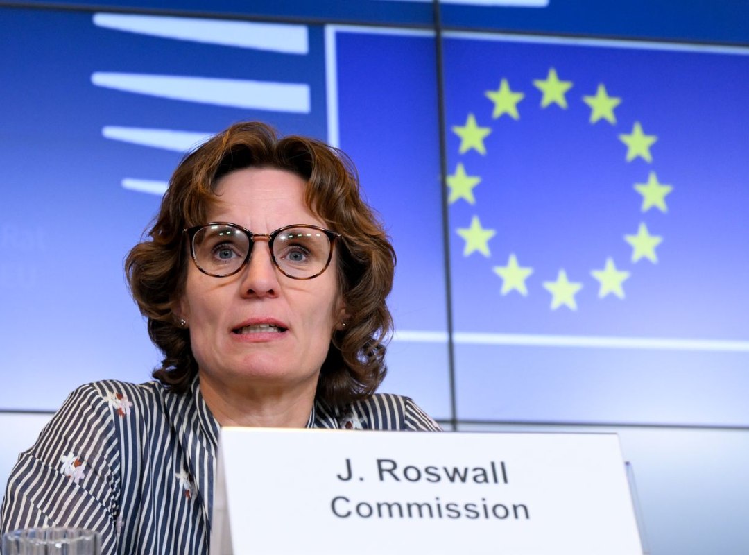 Jessika Roswall speaking.