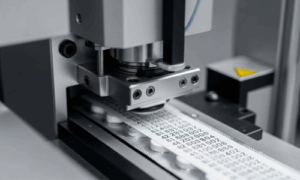 Batch coding machine printing batch numbers and expiry dates on product packaging to support traceability and packaging compliance.