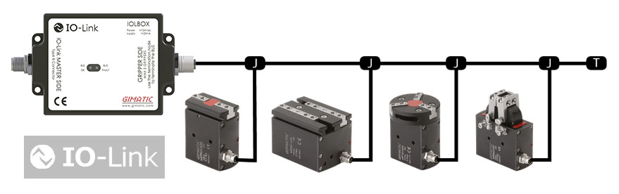 GIMATIC presenta la tecnología IOLINK, una única interfaz para conectar nuestra gama de pinzas mecatrónicas.