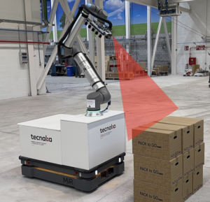 TrebezIA Robot m&oacute;vil aut&oacute;nomo para picking multiproducto sin infraestructura en almacenes log&iacute;sticos