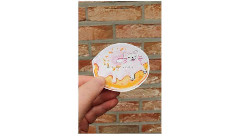 Donut cat -sticker