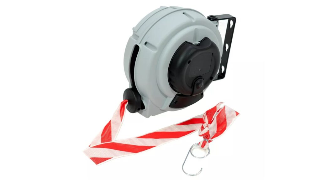 TeguFlexBarrier – Enrouleur mural pour des barrières temporaires sécurisées