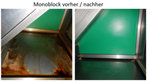 Luftbespülte Lüftungskomponente