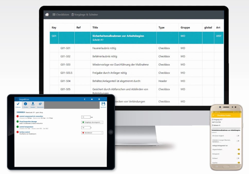 Checklist App: Digital checklists for work-permits, hazard maps and quick checks