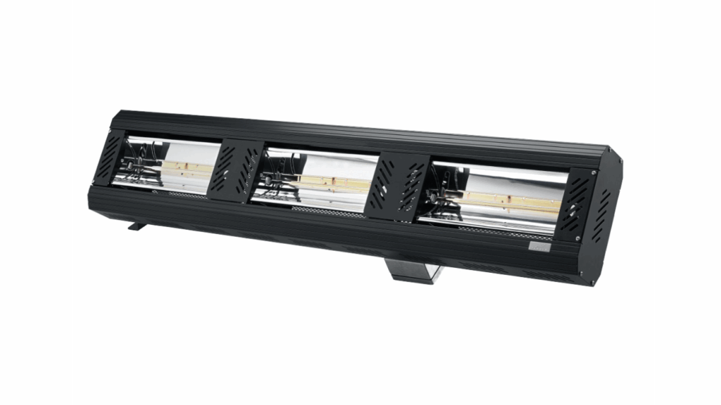 Émetteurs chauffants infrarouges électriques à ondes courtes pour postes de travail de la série Tansun Apollo // TEL GmbH